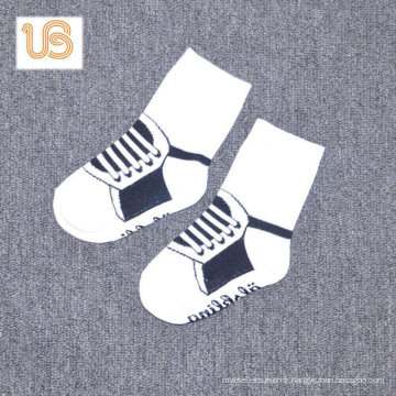 Chaussettes en coton éponge pour bébé avec antidérapant